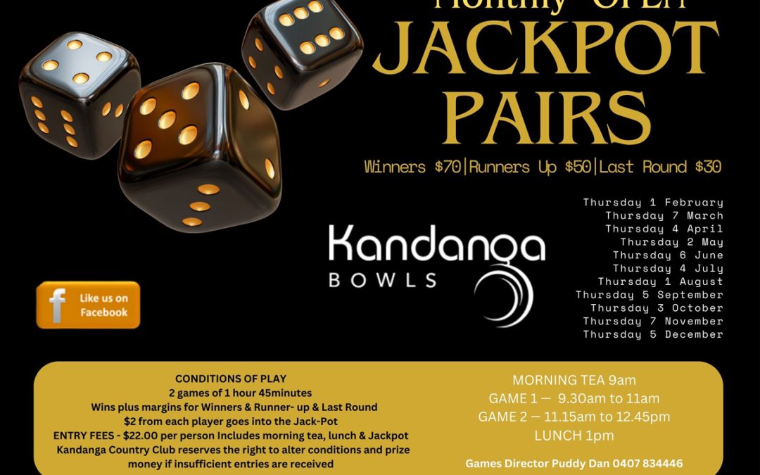 Win the Jackpot Open May 2024