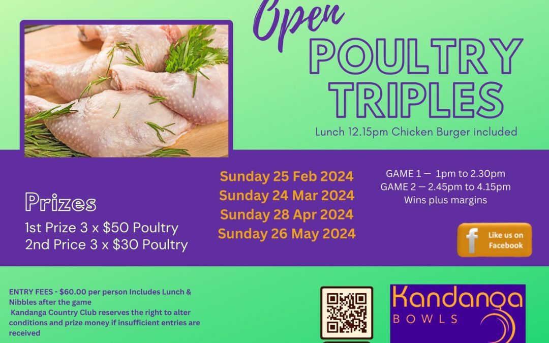 Open Poultry Triples April 2024